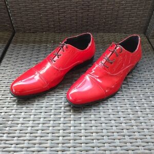 Stacy Adams mens red dress shoe size 13 .